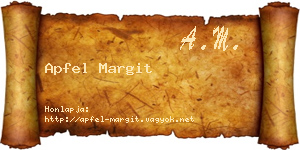 Apfel Margit névjegykártya